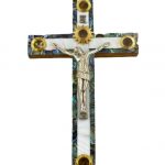 Olive Wood & Mother of Pearl Cross