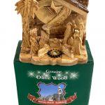 Olive Wood Nativity Set With Music